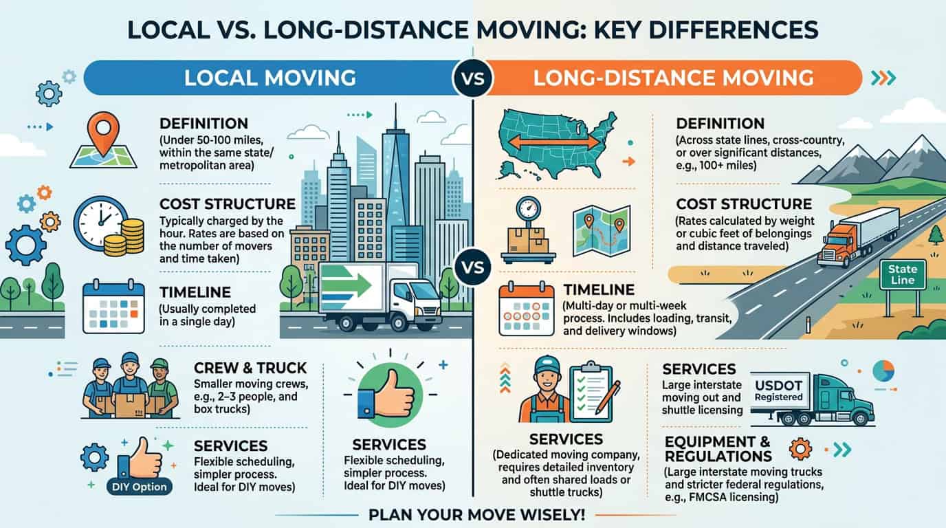 Local vs. Long-Distance Moving